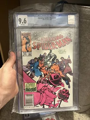 Buy AMAZING SPIDER-MAN #253 NEWS (1984) CGC Grade 9.6 ~ The ROSE~ White Pages • 74.91£