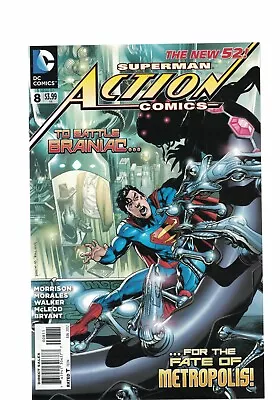 Buy DC Comics Superman Action Comics No. 8 June 2012  $3.99 USA  The New 52! • 2.69£