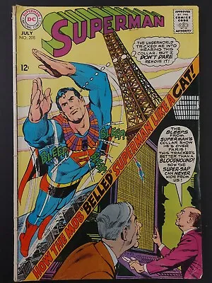 Buy Superman #208 - DC Comics 1968 -  The Case Of The Collared Crime-fighter  • 3.16£