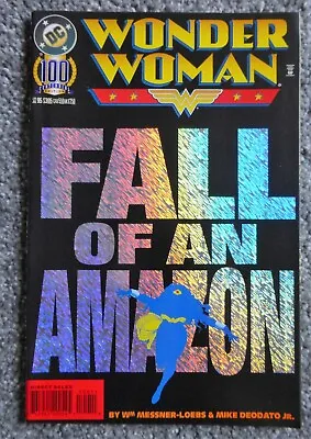 Buy Wonder Woman #100 Fall Of An Amazon (DC Comics, 1995, Foil Enhanced Cover) VF • 3.95£