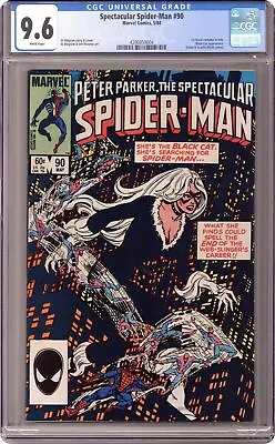 Buy Spectacular Spider-Man Peter Parker #90D CGC 9.6 1984 4390859004 • 103.57£