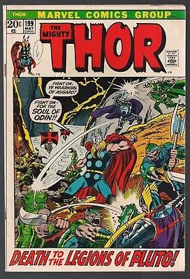 Buy Thor The Mighty #199 Marvel 1972 Ego-prime 1st Appear + Pluto & Hela  App Vf-  • 24.23£