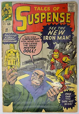 Buy Tales Of Suspense #48 1st Iron Man Red / Gold Suit! Man Marvel Comics (1963) • 149.95£