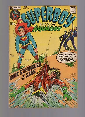 Buy Superboy #171 - 1st Appearance Aquaboy - Lower Grade Plus • 7.99£