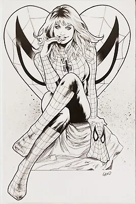 Buy Amazing Spider-Man #25 Greg Land B&W Sketch 1:50 Mary Jane Variant VF+ • 14.99£