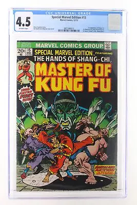 Buy Special Marvel Edition #15 - Marvel Comics 1973 CGC 4.5 1st Appearance Of Shang- • 117.48£