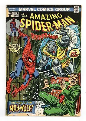 Buy Amazing Spider-Man #124 GD- 1.8 1973 1st App. Man-Wolf • 83.12£
