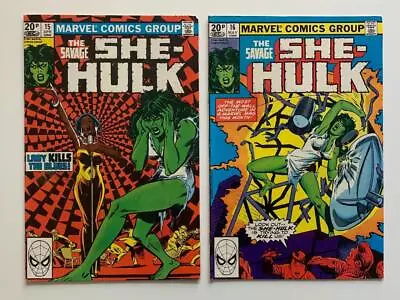 Buy The Savage She-Hulk #15 & #16 (Marvel 1981) FN+ Condition Bronze Age Issues • 18.95£