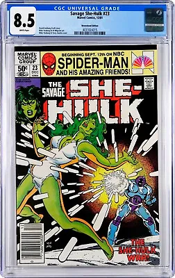 Buy Savage She-Hulk #23 CGC 8.5 (Dec 1981, DC) David Anthony Kraft Story, Newsstand • 35.56£