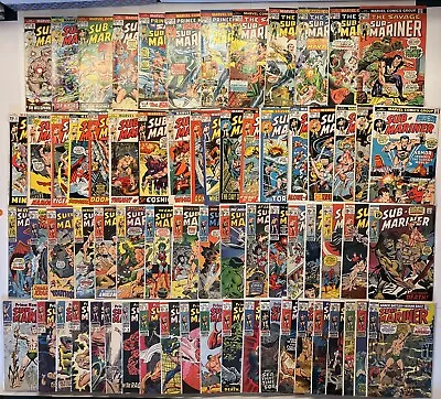 Buy 1969 Sub-Mariner 1-72 Near Complete Run No 5, 19, 20 Marvel Comics FINE Average. • 799.51£