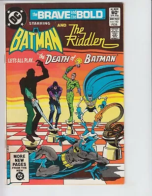 Buy Brave And The Bold, The #183 VG; DC | Low Grade - Batman Riddler Chess Cover - W • 3£