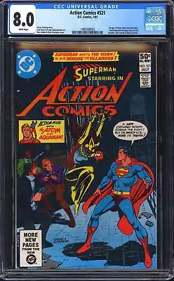 Buy Action Comics 521 CGC 8.0 • 87.95£