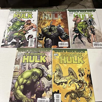 Buy Lot Of (5) The Incredible Hulk #107 - 111 (Marvel World War Hulk August 2007) • 6.40£