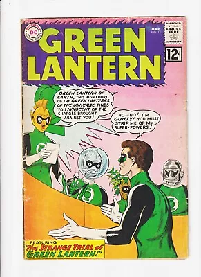 Buy GREEN LANTERN #11 1ST STEL   DC SILVER AGE COMIC SINESTRO   Trial 1962 • 47.95£