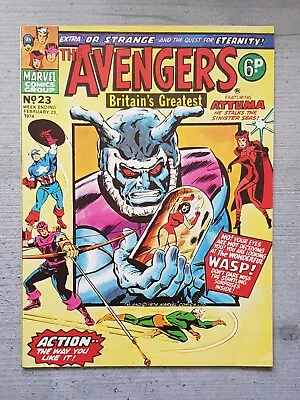 Buy The Avengers #23 : February 1974 : Vintage Bronze Age Marvel UK Comic Book • 4.45£