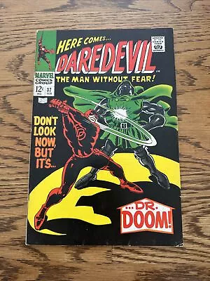 Buy Daredevil #37 (Marvel 1968) Iconic Daredevil Vs Dr Doom Cover! VF/FN • 50.59£