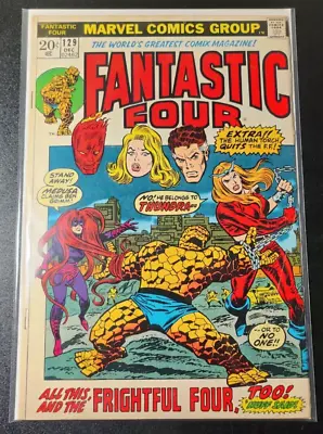 Buy Fantastic Four #129 1st Appearance Of Thundra 1972 Vintage Marvel MCU Roy Thomas • 28.15£
