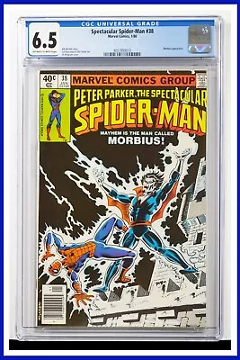 Buy Spectacular Spider-Man #38 CGC Graded 6.5 Marvel 1980 Newsstand Comic Book. • 42.58£