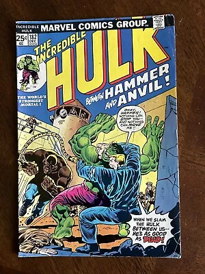 Buy INCREDIBLE HULK #1823rd Appearance Of WOLVERINE! Marvel Comics 1974 • 59.57£