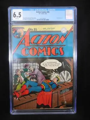 Buy Action Comics #85    CGC 6.5    White Pages    Toyman Appearance • 711.54£