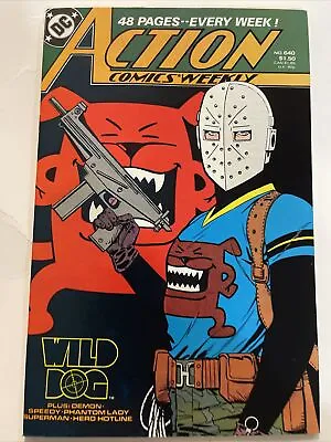 Buy Action Comics #640 Controversial Homosexual Slur Issue - NM/VF DC COMICS 1989 • 11.98£