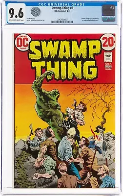 Buy 1973 DC SWAMP THING #5 CGC 9.6 BERNIE WRIGHTSON OW-W Justice League Dark • 660.77£