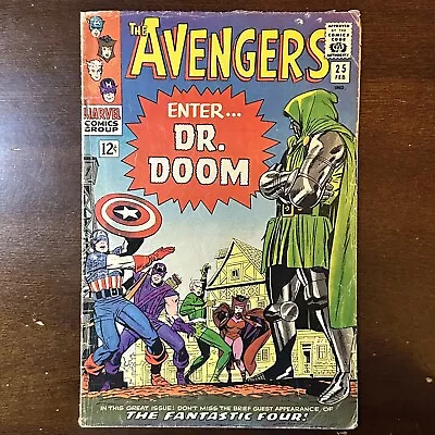 Buy Avengers #25 (1966) - Doctor Doom! Fantastic Four! • 91.94£