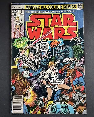 Buy Star Wars #2 1st Obi-Wan Kenobi, Han Solo, UK Priced Variant Marvel 1977 • 1.99£