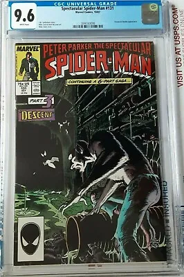 Buy Spectacular Spider-Man #131 CGC 9.6 Part 3 Of Kraven's Last Hunt SEE MY OTHER LI • 149.78£