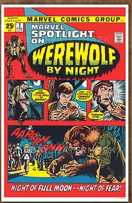 Buy Marvel Spotlight #2  POSTER Art Print '92 Werewolf By Night Neal Adams • 7.94£