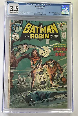 Buy Batman #235 DC Comics CGC 3.5 Sept 1971 2nd Ra's Al Ghul Neal Adams Cover • 144.95£