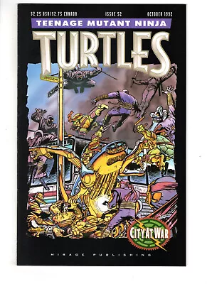 Buy Teenage Mutant Ninja Turtles #52 (1992) - Grade 9.4 - City At War Part 3! • 47.31£