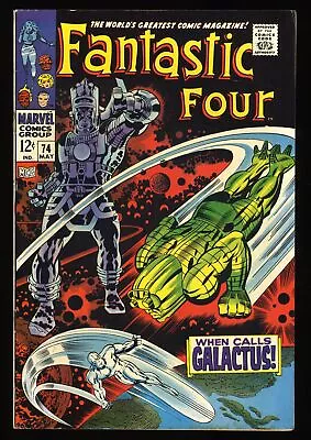 Buy Fantastic Four #74 FN 6.0 Galactus And Silver Surfer Appearance! Marvel 1968 • 52.28£
