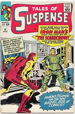 Buy TALES Of SUSPENSE #51 IRON MAN MARVEL Silver Age KIRBY 1st Scarecrow • 281.80£