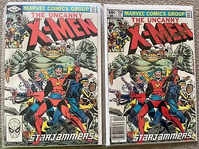 Buy Uncanny X-Men # 156 Newsstand/Direct Origin Of Corsair Signed By Jim Shooter VF • 19.71£