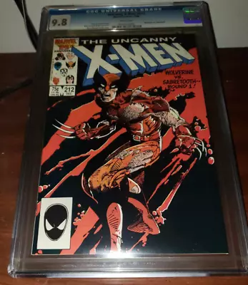 Buy Uncanny X-men 212 CGC 9.8 1st Wolverine Vs Sabretooth Mutant Massacre X-factor • 237.17£