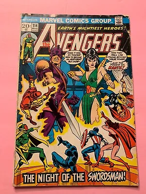 Buy The Avengers #114 - Aug 1973 - Vol.1 - 1st Cover App. Mantis       (6898) • 6.80£