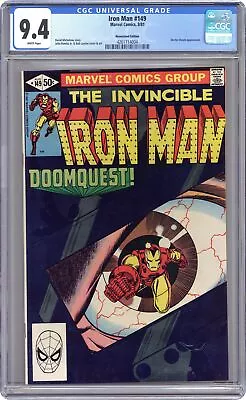 Buy Iron Man #149 CGC 9.4 Newsstand 1981 4261714004 • 92.07£