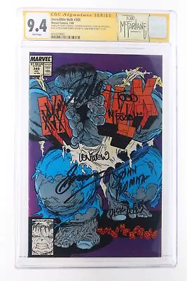 Buy Incredible Hulk #345 - Marvel 1988 CGC 9.4 Signed X7 Conway, Wein, Stan Lee, Aye • 1,600.42£