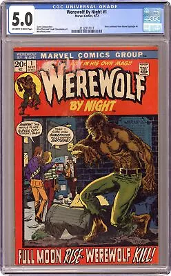 Buy Werewolf By Night #1 CGC 5.0 1972 2132917017 • 130.45£