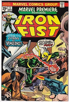 Buy Marvel Premiere #17 September 1974 VF 8.0 3rd Iron Fist 1st Triple-Iron • 45.48£