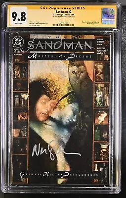 Buy Cgc 9.8 Sandman #2 Signed By Neil Gaiman!!! Top Census!  1 Of Only 4! Early Key! • 636.53£