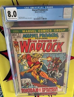 Buy Marvel Premiere #2 The Power Of Warlock (1972) CGC Graded 8.0. VFN • 100£