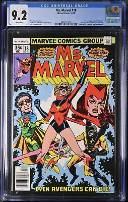 Buy 🔥ms Marvel#18 Cgc 9.2*1978 Marvel Comics*1st Appearance Of Mystique*x-men Movie • 157.33£