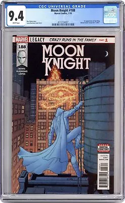 Buy Moon Knight #188A Burrows CGC 9.4 2018 4113734007 • 66.41£