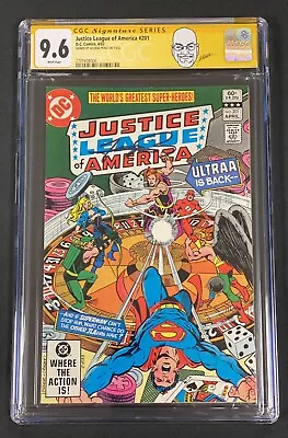 Buy Justice League Of America #201 Cgc Ss 9.6 George Perez Dc 1982 Beautiful • 276.70£