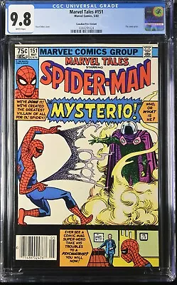 Buy 🔥 Marvel Tales #151 Mt 9.8 Cgc White Pages Ditko Cover Canadian Price Variant • 188.16£