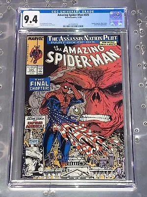 Buy Amazing Spider-man #325 Cgc 9.4 (nm) Mcfarlane Assassin Nation Part 6 Red Skull • 35£