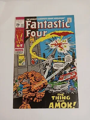 Buy Fantastic Four #110 Thing Runs Amok Hulk Cameo Key Issue Higher Grade CGC IT! • 28.15£