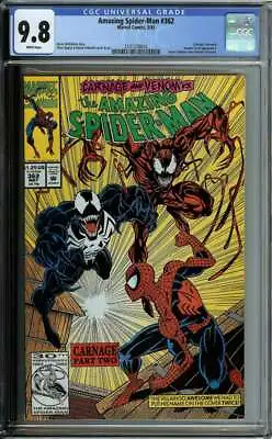 Buy Amazing Spider-man #362 Cgc 9.8 White Pages // Carnage Marvel 1992 Id: 39200 • 120.53£